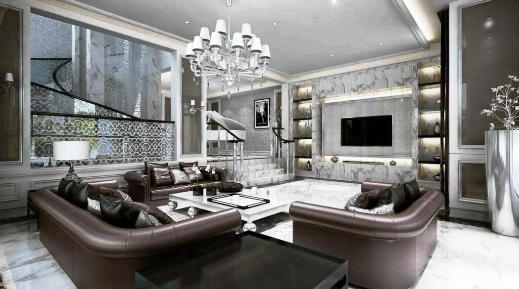 glamorous living room