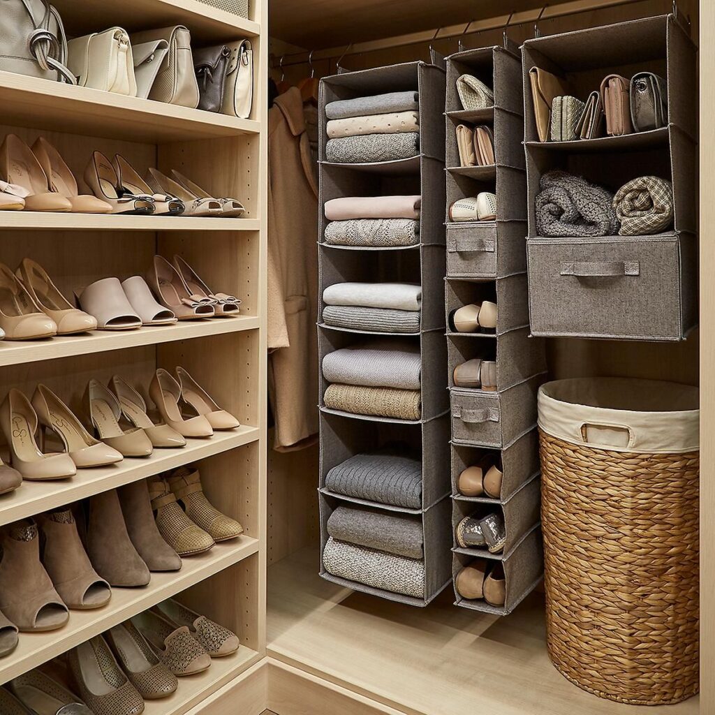 shelves in closet