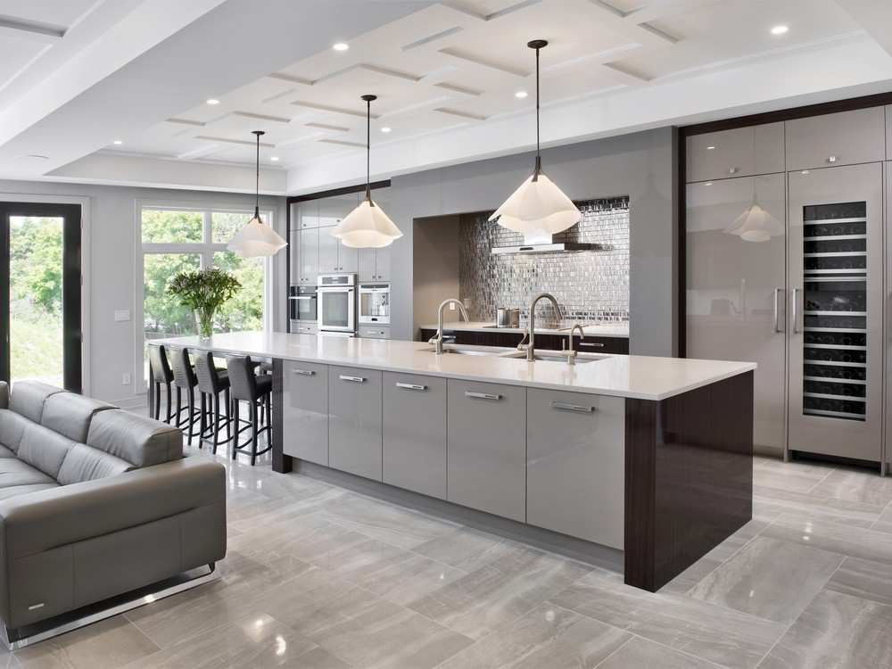 contemporary kitchen space